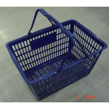 New Hdpp Ordinary Leak Double Handle Basket for Supermarket